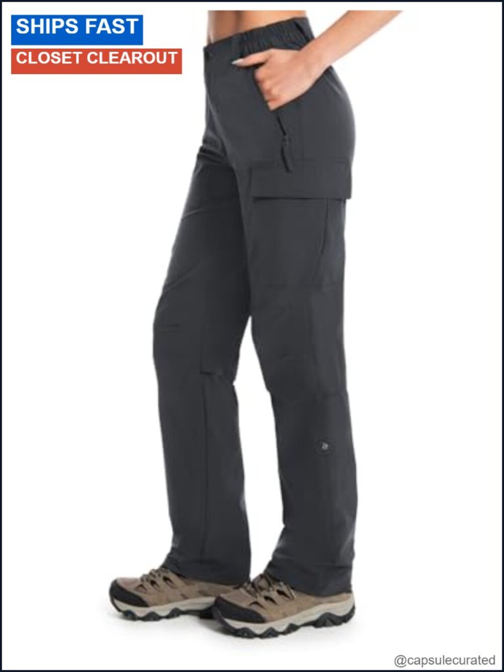 Women's Convertible Hiking Pants Quick-Dry UPF 50+ 5 Pockets